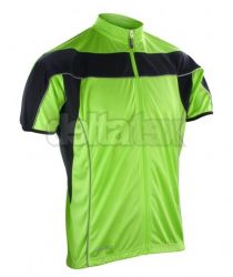 Pnske triko top so zipsom SPIRO 188M green- black