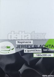 Napnacia plachta Jersey DELTA 180x200 biela
