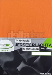 Napnacia plachta Jersey DELTA 100x200 oranov
