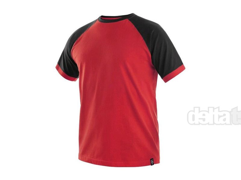 Tričko s krátkým rukávem OLIVER, červeno-černé
