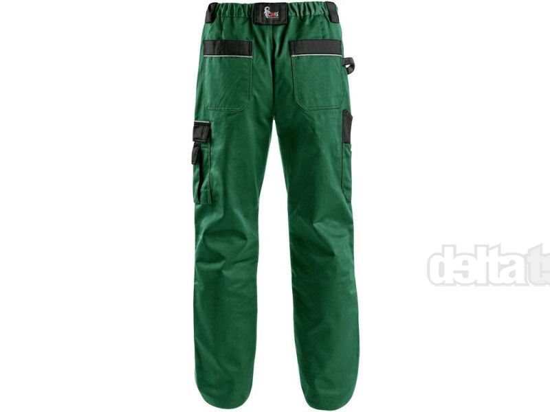 CXS ORION TEODOR čierno-zelené nohavice