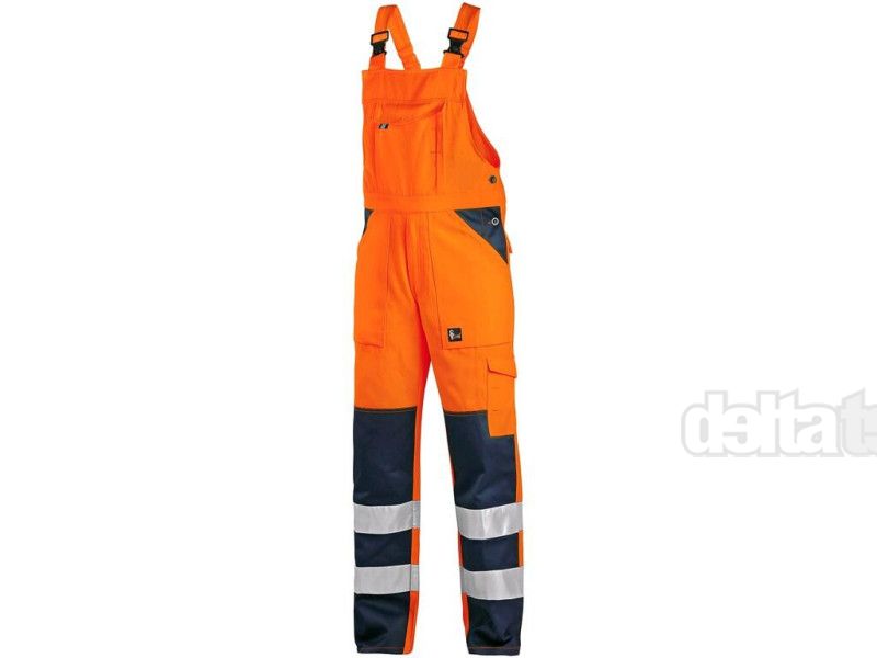 CXS NORWICH oranžovo-modré nohavice (traky)