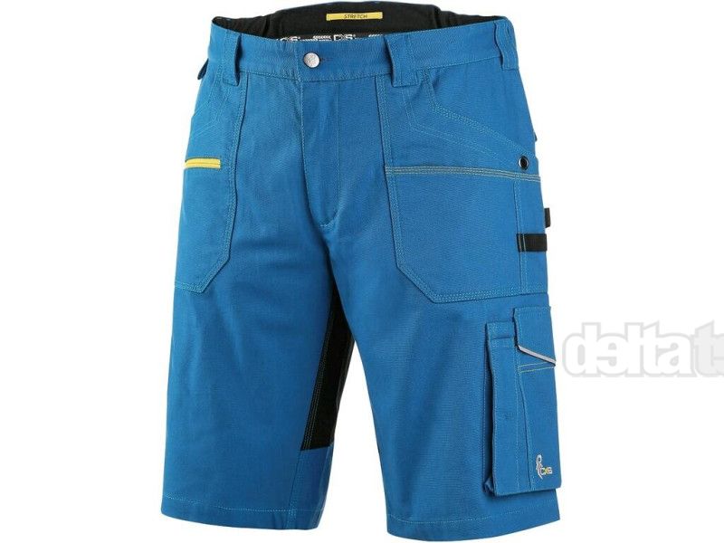 CXS STRETCH modro-čierne nohavice (krátke)