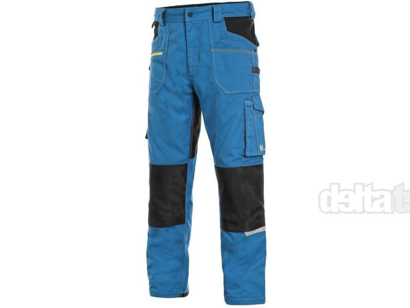 CXS STRETCH modro-čierne nohavice (skrátené)
