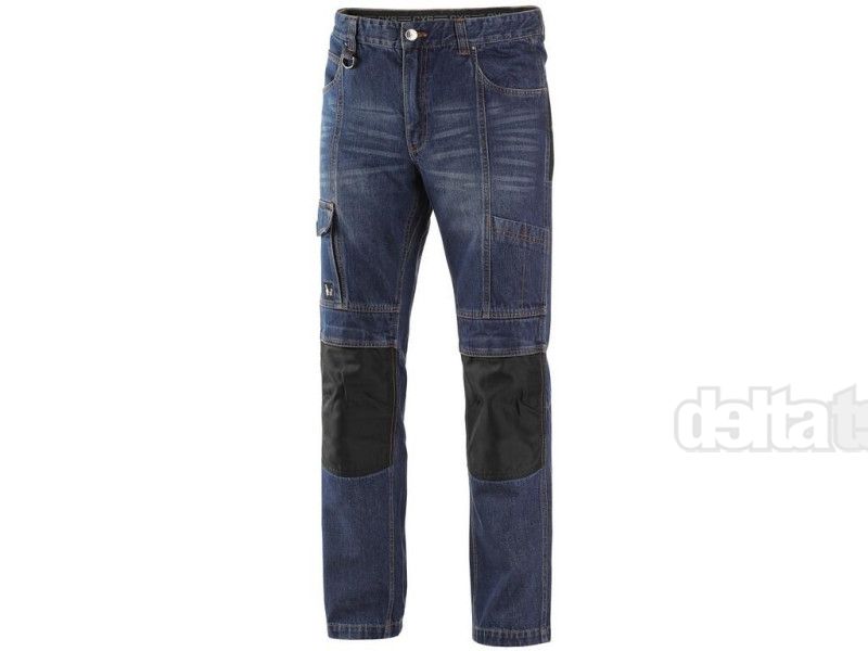 Kalhoty jeans NIMES I, p�nsk�, modro-�ern�