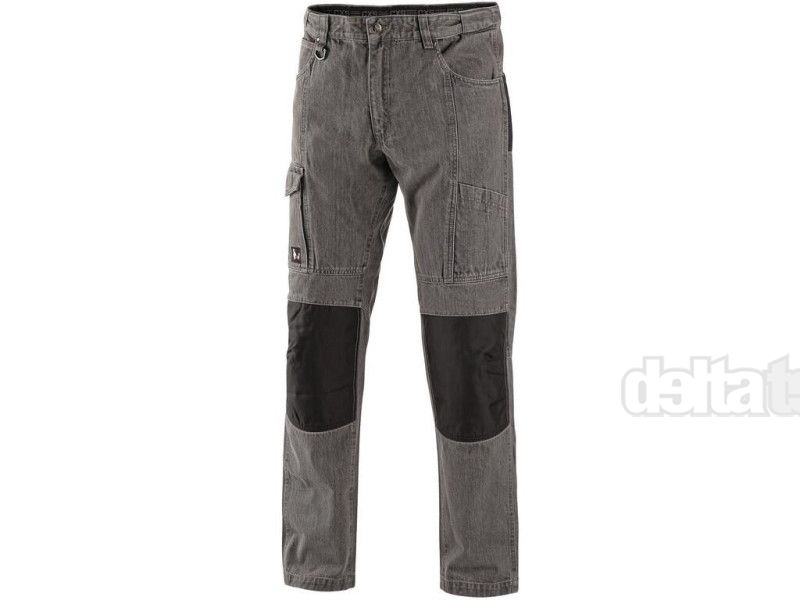 Kalhoty jeans NIMES III, pánské, šedo-černé