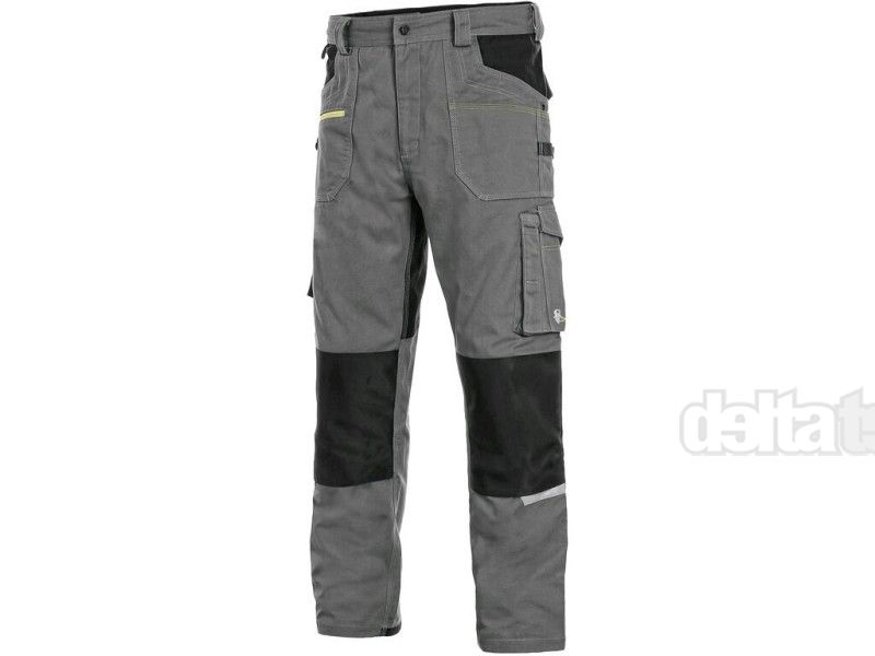 Nohavice CXS STRETCH, 170-176cm - skrátené, pánske, šedo - čierne