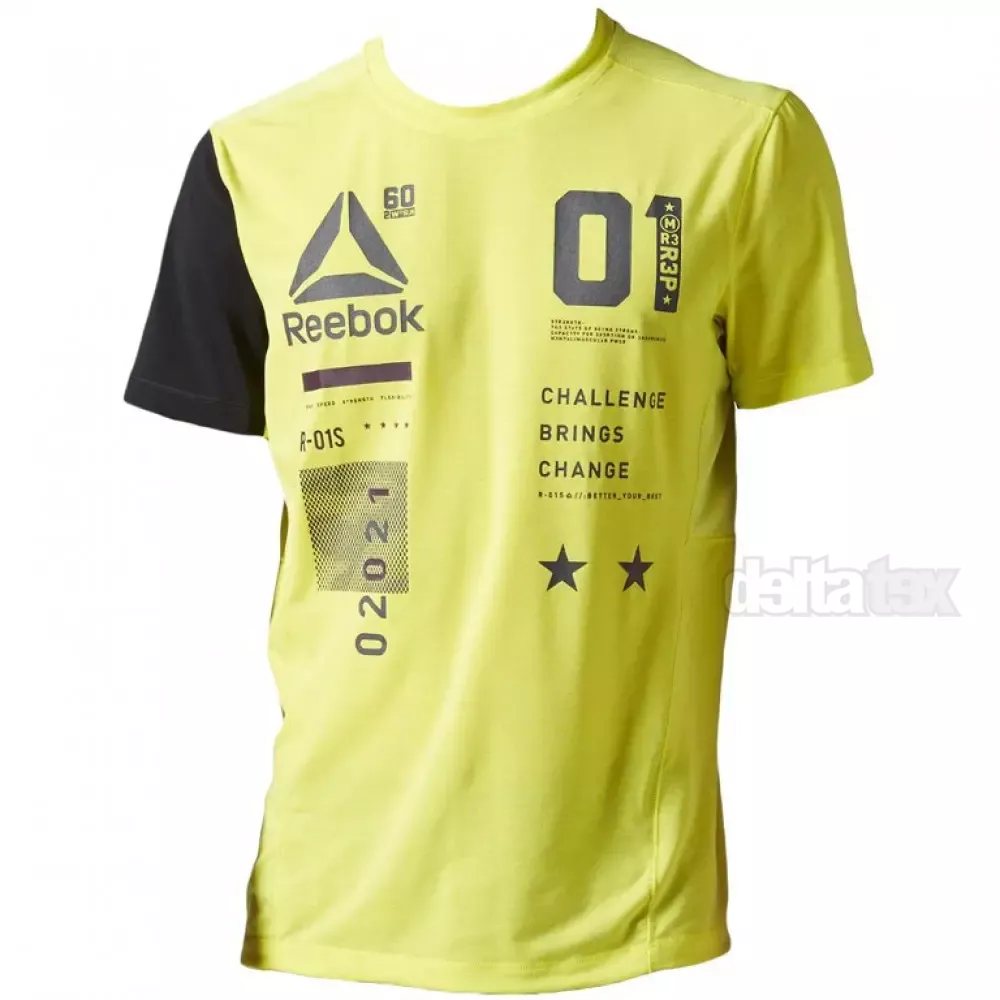Pánske tričko REEBOK AX9377 yellow