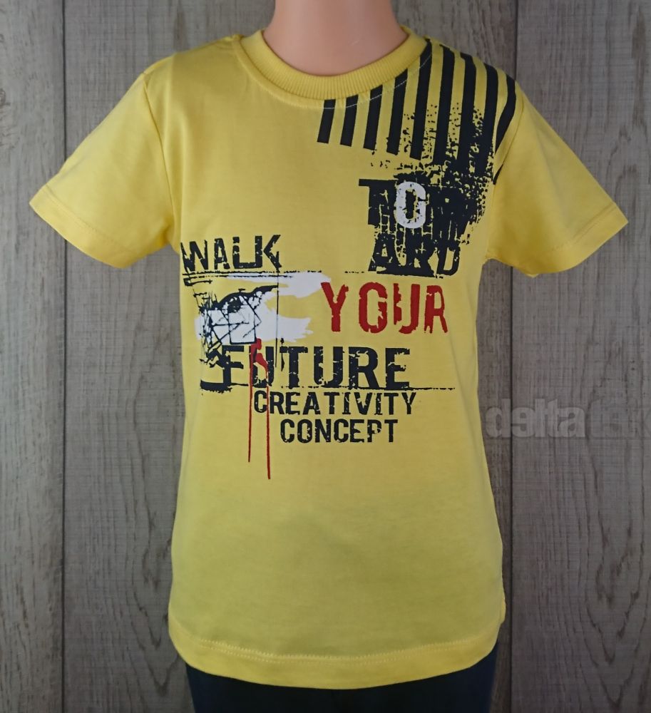 Chlapčenské tričko s krátkym rukávom SAFARI 4013 žltá