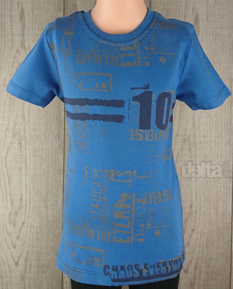 Chlap�ensk� tri�ko s kr�tkym ruk�vom SAFARI 4506 denim modr�