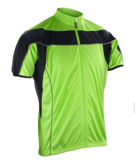 Pánske tričko top so zipsom SPIRO 188M green- black