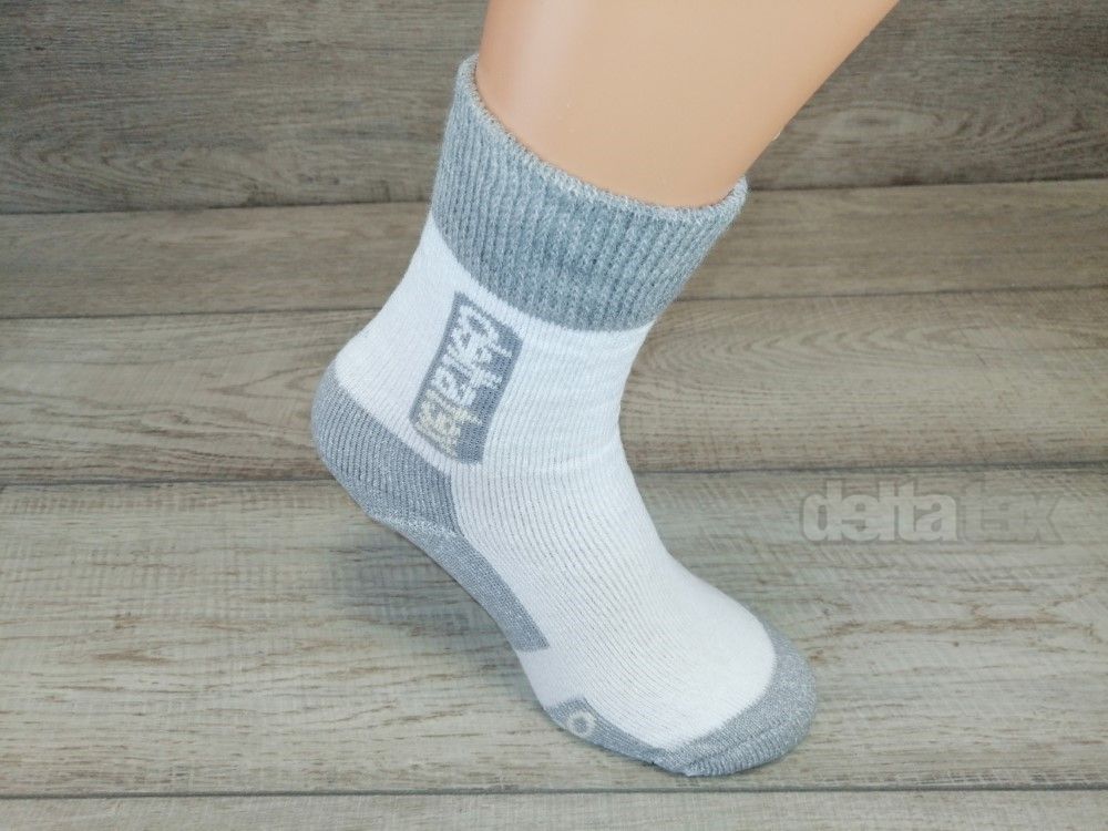 Ponožky thermo DELTA  bielo/ sivá/ béž.