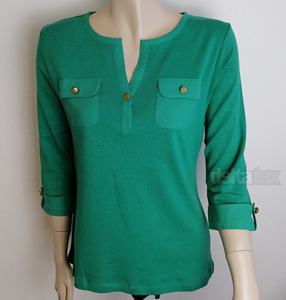 Dámske tričko s trojštvrťovým rukávom ZAMBA M32 green