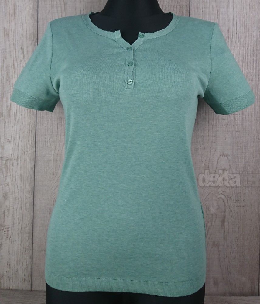 Dámske tričko s krátky rukávom ZAMBA M09 green marl