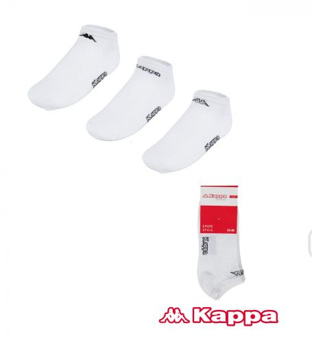 Členkové ponožky KAPPA 302XHBO 901 3 pack white