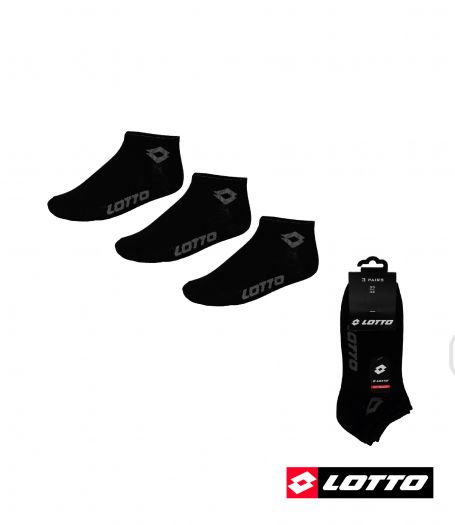 Členkové ponožky LOTTO 38254 3 pack black