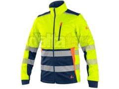 Bunda CXS BENSON, vstran, softshell, pnsk, luto-modr