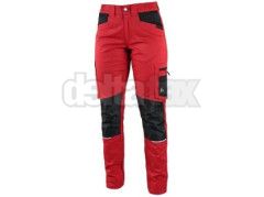 Kalhoty CXS SOLIS FLEX, d�msk�, �erveno-�ern�