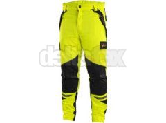 Kalhoty CXS WorkTech-Multi, multifunk�n�, p�nsk�, �luto-�ern�, refl. pruh