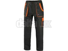 CXS LUXY JOSEF čierno-oranžové nohavice