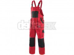 CXS LUXY ROBIN červeno-čierne nohavice (traky)
