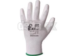 Rukavice CXS BRITA WHITE, s blistrem, men v polyuretanu, vel. 07
