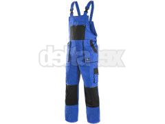 Nohavice na traky CXS LUXY ROBIN modro-čierne,170-176cm - skrátené