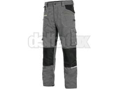 Nohavice CXS STRETCH, 170-176cm - skrátené, pánske, šedo - čierne