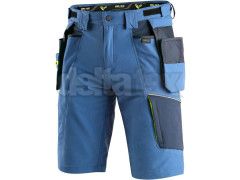 Krátke montérkové nohavice CXS NAOS modré