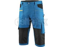 Krátke montérkové nohavice - 3/4 CXS STRETCH modro-čierne