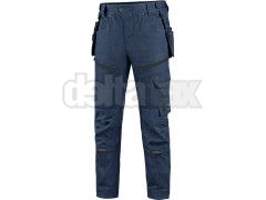 Kalhoty CXS LEONIS, pnsk, modr s ernmi doplky