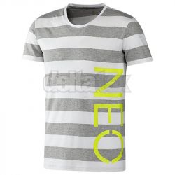 Pánske tričko ADIDAS NEO F89336 white- grey