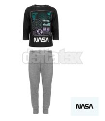 Detsk dlh chlapensk bavlnen pyamo NASA 039233 grey-black