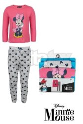 Detsk dlh dievensk bavlnen pyamo DISNEY 038288 grey- pink