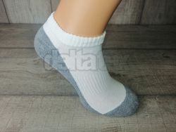 Ponožky členkové GILDAN PLATINUM GP711 bielo šedé, balenie po 6 pároch