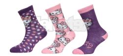 Detsk klasick ponoky HELLO KITTY 038294 purple 3 pack