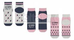 Členkové ponožky LEE COOPER 39131 combo pink 3 pack