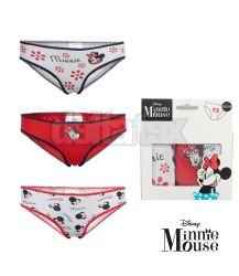 Dievensk nohaviky DISNEY MICKEY & MINNIE 038813 white- red 3 pack