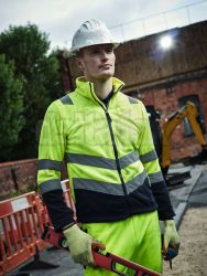 Fleece mikina v�stra�n� REGATTA RE655 yellow/navy