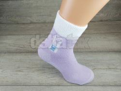 Ponožky thermo DELTA  svetlo fialová/ biela