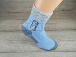 Ponožky thermo DELTA  svetlo modrá/ šedá