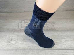 Ponožky thermo DELTA  tmavo modrá/ šedá