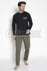 Pánske dlhé bavlnené pyžamo YDGN03417