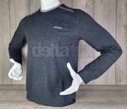 Pánske tričko dlhý rukáv ZNZ03515 black melír