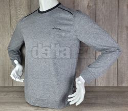 Pánske tričko dlhý rukáv ZNZ03515 grey melír