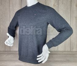 Pánske tričko dlhý rukáv ZNZ05444 black melír