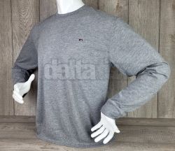 Pánske tričko dlhý rukáv ZNZ05449 grey melír