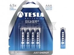 Baterie TESLA AAA Silver+, mikrotužková, 4ks