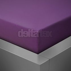 Napínacia plachta Jersey 100x200 tmavo fialová