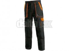 CXS LUXY JOSEF čierno-oranžové nohavice